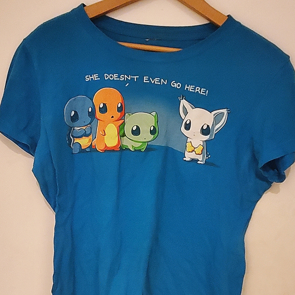 Blue tee turtle t shirt